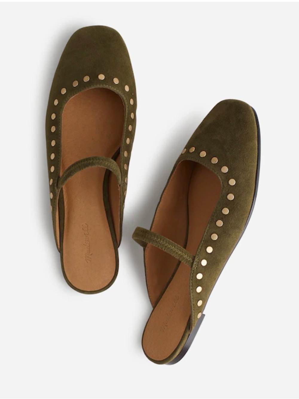 Madewell Greta Ballet Flat Mule - Olive